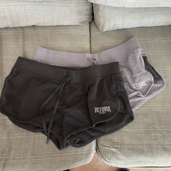 Victoria's Secret Pants - Victoria's Secret Sport Black and Gray Athletic Shorts